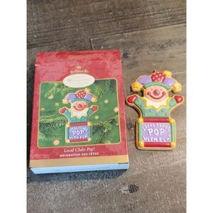Hallmark 2001 local clubs pop ornament Xmas Decor Jack in the Box